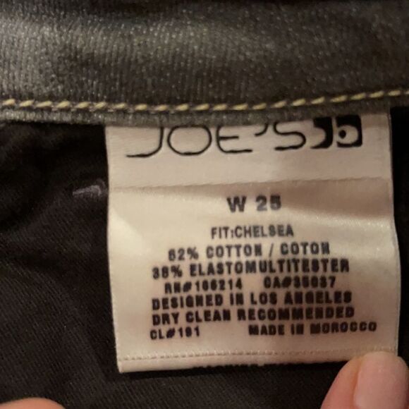 Joe’s Grey Chelsea Fit Skinny Midrise Jeans Sz 25 - Picture 10 of 14